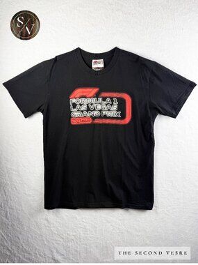 Formula 1 Las Vegas Grand Prix 2023 Black Men’s Short Sleeve T-Shirt Size Large